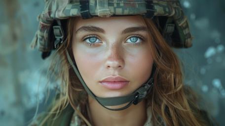 Military Brilliance AI-Crafted Soldier wallpaper