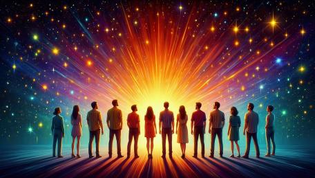 Watching The Light Show wallpaper
