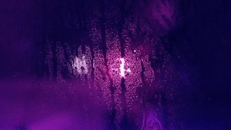 Purple Rain on Glass at Night wallpaper
