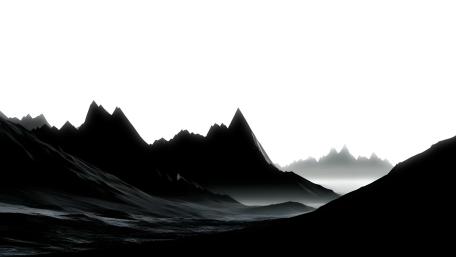 Monochrome Mountain Peaks in Abstract Landscape wallpaper