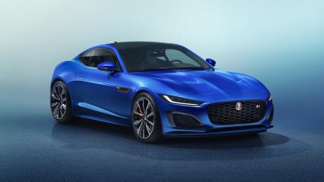 Jaguar F-Type in Striking Royal Blue wallpaper