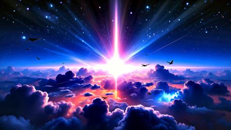 Exploding Pulsar wallpaper