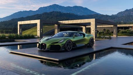 Bugatti Brouillard Elegance in Scenic View wallpaper