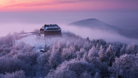 Winter's Serenity in Germany wallpaper