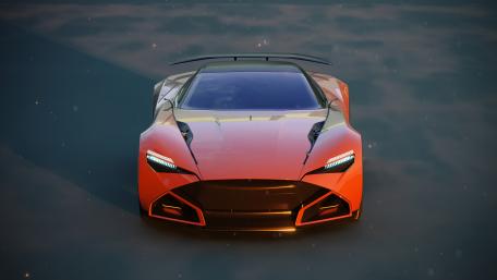 Sleek Supercar at Dawn in Stunning 4K wallpaper
