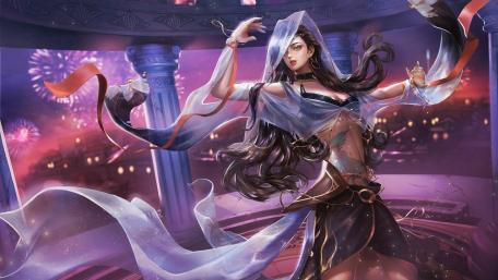 Mystical Dance Beneath Starlit Skies wallpaper