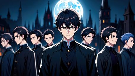 Mysterious Night Gatherings of Anime Warriors wallpaper