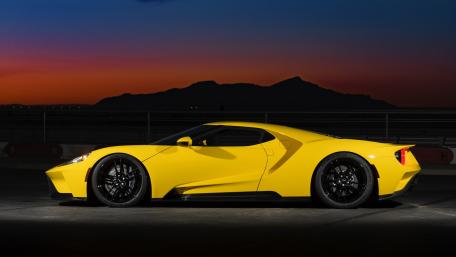 Ford GT in Stunning Sunset Silhouette wallpaper