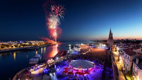 La Rochelle Night Festival Fireworks wallpaper