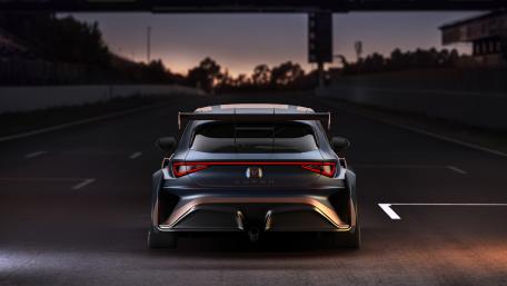 Cupra Leon's Striking Rear Aesthetic at Sunset 5K wallpaper