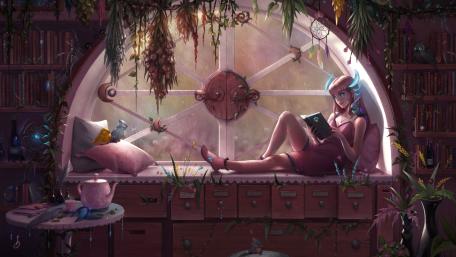 Enchanted Library of Mystical Wonders wallpaper