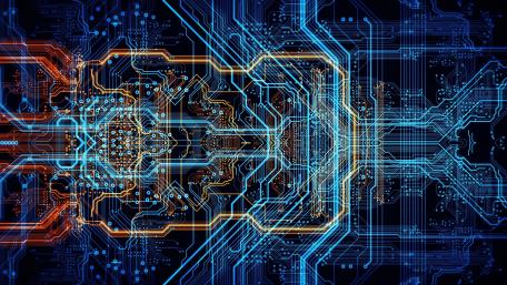 Neon Circuit Symphony in 4K Clarity wallpaper