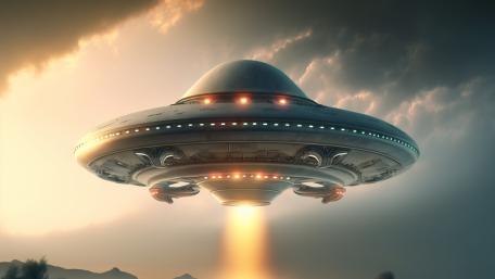 UFO Encounter Beyond the Horizon wallpaper