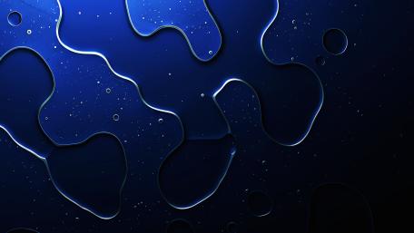 Blue Abstract Fluidity in Digital Art wallpaper