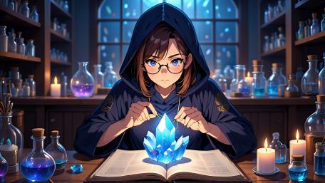 Wizardess At Work wallpaper