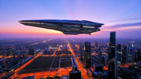 Alien Spaceship wallpaper