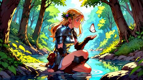 Butterfly Warrior wallpaper