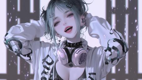 Anime Vibes Energetic Beats and Style wallpaper