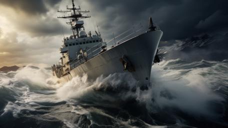 Stormy Seas Commanding Force wallpaper