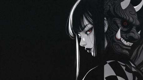 Dark Gaze of the Demoness wallpaper