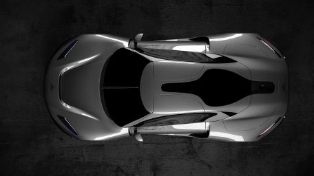 Dreamcar in Motion Lotus Evija Aerial View wallpaper