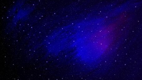 Blue Cosmic Nightfall in 4K wallpaper