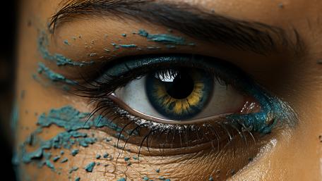 Vibrant Gaze into the Soul's Reflection wallpaper