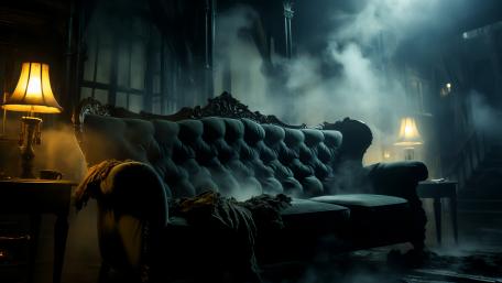 Dark Elegance in a Spooky Room wallpaper