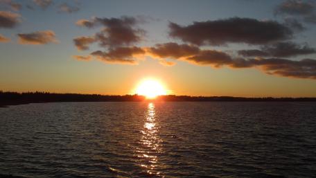 Sunset on the Water wallpaper