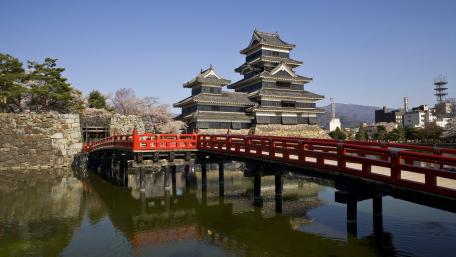 Matsumoto Castle’s Timeless Beauty in Springtime wallpaper