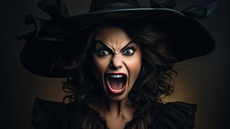 Witchy Scream in AI Art Style wallpaper