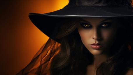 Enchantress of Shadows in Mystical Glow wallpaper