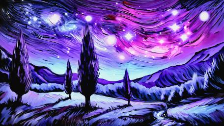 Purple Twilight Dreams wallpaper