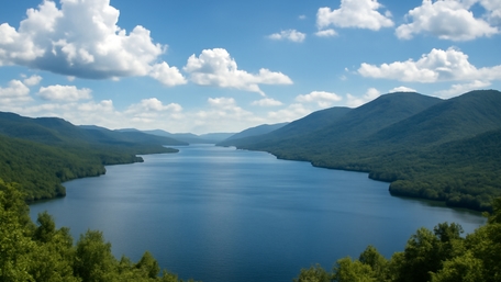 Mountain Serenity Reflected in Tranquil Waters wallpaper