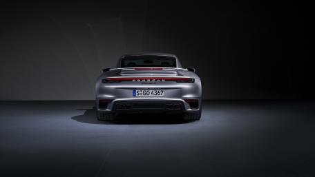Porsche 911 Turbo S Rear View Elegance wallpaper