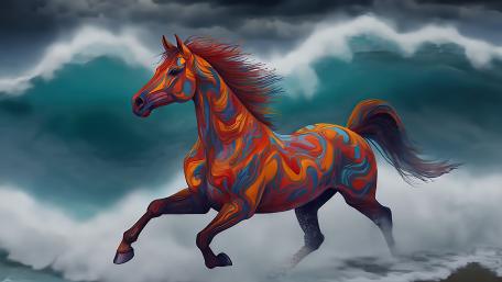 Rainbow Stallion wallpaper