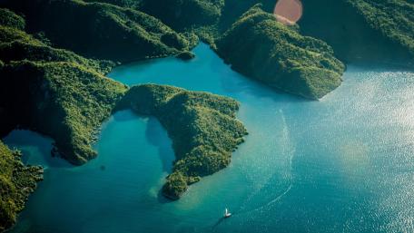 Islands in Azure Majesty wallpaper