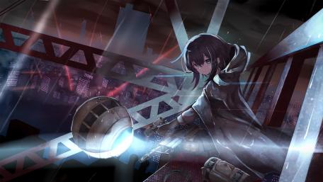 Urban Night Guardian Awakens wallpaper