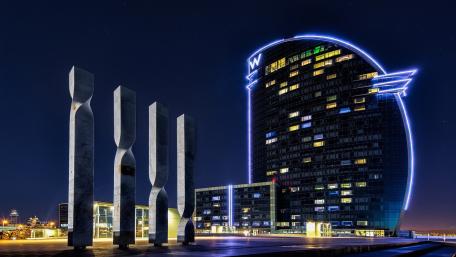 W Barcelona Nighttime Elegance wallpaper