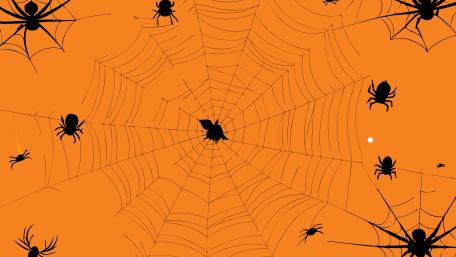 Halloween Night Web of Mystery wallpaper
