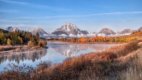 Autumn Serenity in Grand Teton National Park wallpaper