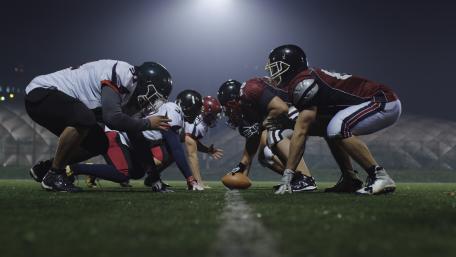 Football Showdown Under the Lights wallpaper