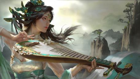 Fantasy Melody with Enchanting Strings wallpaper