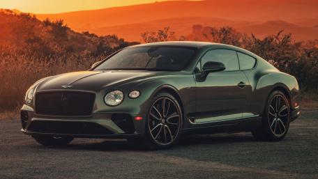 Elegant Bentley Continental GT in Sunset Serenity wallpaper