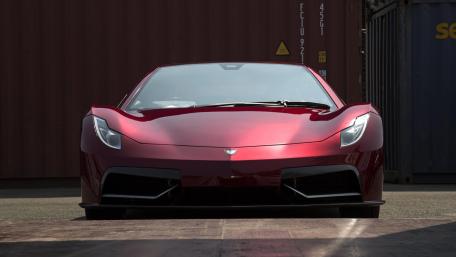 Red Elegance The Future of Electric Cars wallpaper