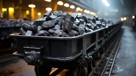 Coal Mining Rail Transport Harmony in 4K wallpaper
