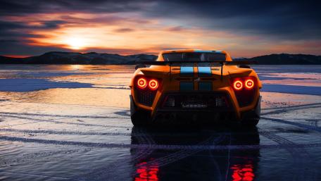 Supercar Dream at Dusk: Zenvo ST1 Unleashed wallpaper