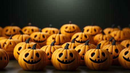 Halloween Pumpkin Parade in 5K Glory wallpaper