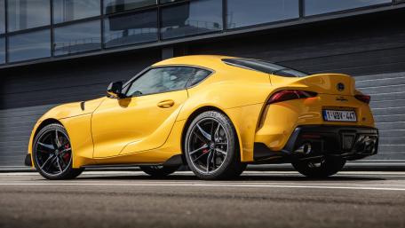 Toyota Supra in Radiant Yellow Glory wallpaper