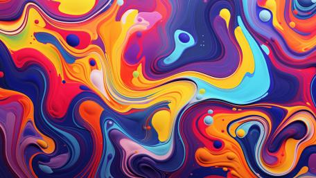 Vivid Streams of Abstract Color wallpaper